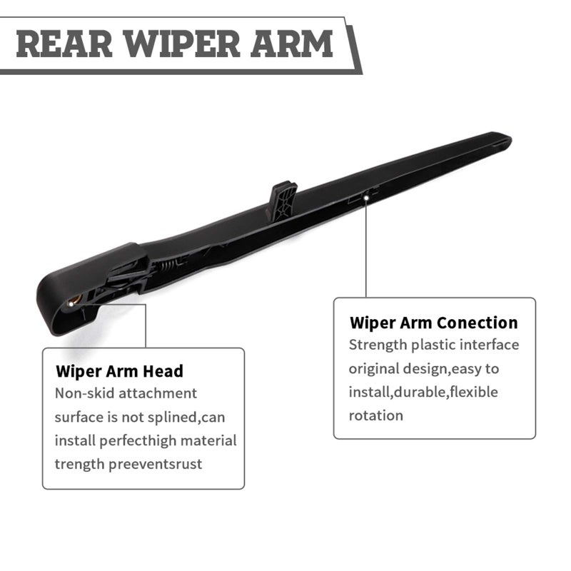 HODEE Rear Wiper Arm Blade Nut Set Replacement for Jeep Liberty 2008-2012,SUV Vehicles,Back Windshield Wiper Assembly with Window Wiper Cap Cover Accessories,OE:68034341AD - Image 4